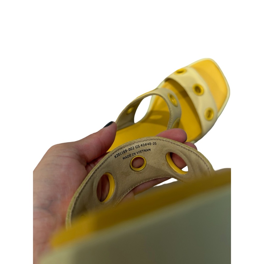Camper Meda Yellow Sandal Heels - Picture 8 of 10